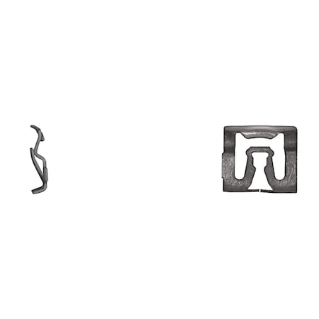 Blk Rear Window Mldg Clips 17.25mm MPN:9874PK