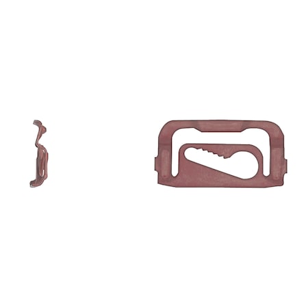Red Finish Reveal Mldg Clips 19mm W 34.5 MPN:9899PK