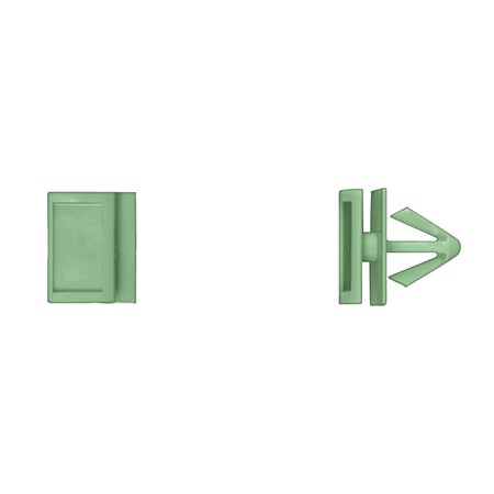 Grn Nyln Moulding Clips 7/16