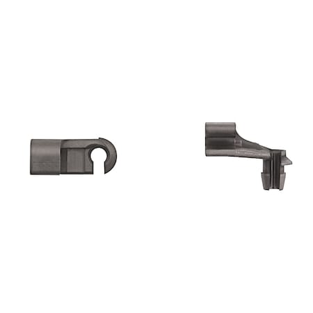 Blk Nyln Door Rod Clips 5/32