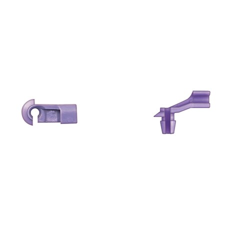 Purple Nyln Door Rod Clips 1/8
