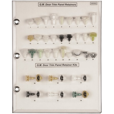 Door Panel Ret Sample Board GM Car/Truck MPN:SB0602