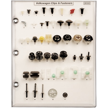 VW Sample Board Clips All VW MPN:SB1004