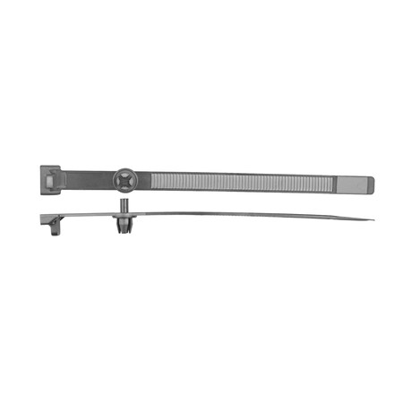 Cable Tie, 6-3/8 in L, Black, Nylon, 10 PK MPN:15714PK