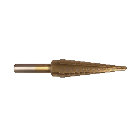 Gold HSS Titanium Step Bits 1/8