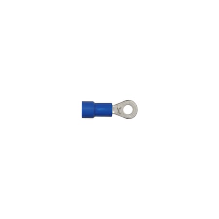 Blue Vinyl 16-14 WireTerminal No 6 Stud Size Ring Type PK100 MPN:3517PK