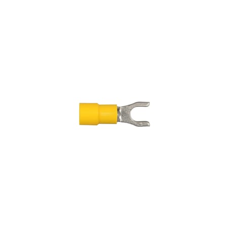 Ylw Vinyl 12-10 Terminal No 10 Stud Size Spade Type PK100 MPN:3545PK