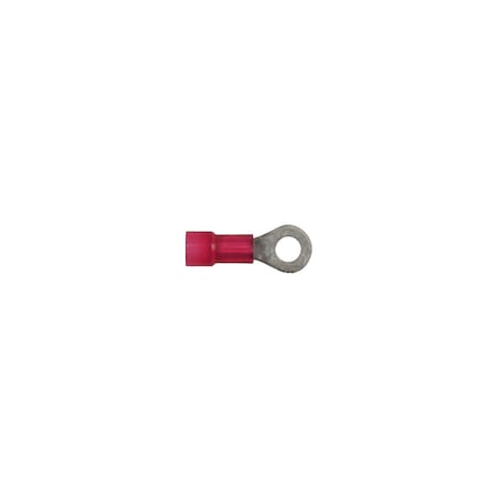Red Nyln 22-18 WireTerminal No 8 Stud Size Ring Type PK25 MPN:3604PK