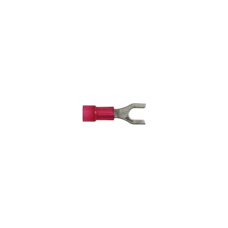 Red Nyln 22-18 WireTerminal No 8 Stud Size Spade Type PK25 MPN:3610PK
