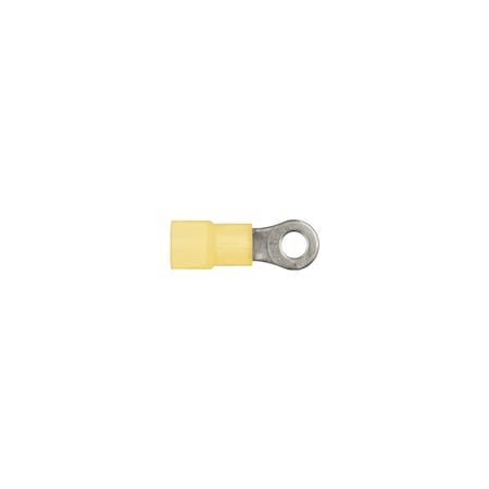 Ylw Nyln 12-10 Terminal No 8 Stud Size Ring Type PK25 MPN:3637PK