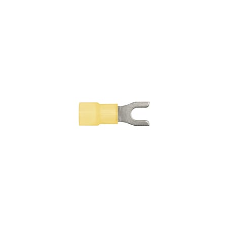 Ylw Nyln 12-10 Terminal No 8 Stud Size Spade Type PK50 MPN:3644PK50