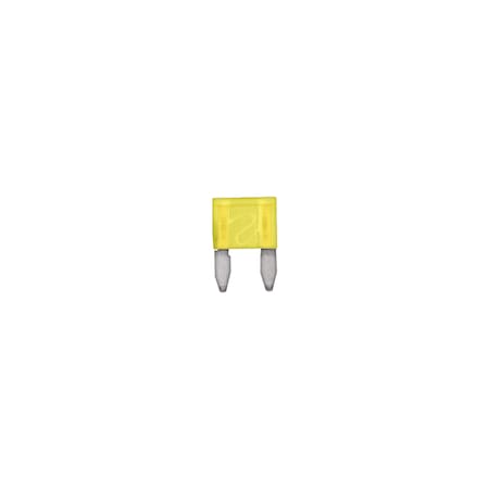 Mini Blade Fuses 20 Amp Ylw Type ATM MPN:1738PK10
