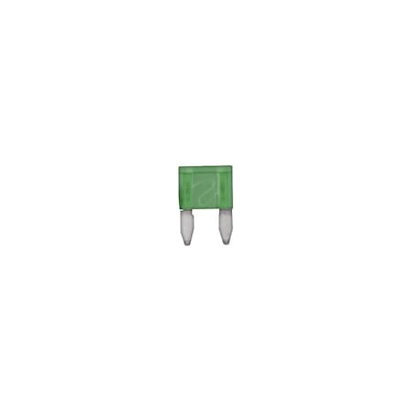 Mini Blade Fuses, 30 Amp Grn Type ATM MPN:1740PK