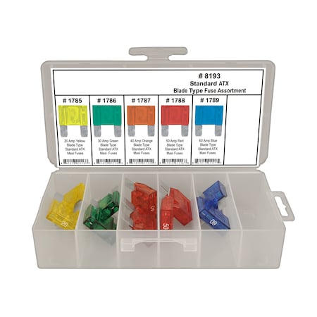ATX Blade Type Fuse Assortment, 10 PCS MPN:8193