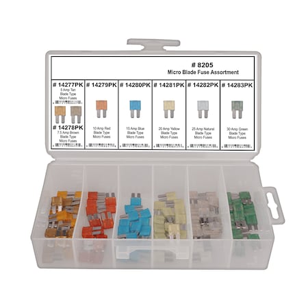Micro Blade Fuse Assortment, 95 PCS MPN:8205