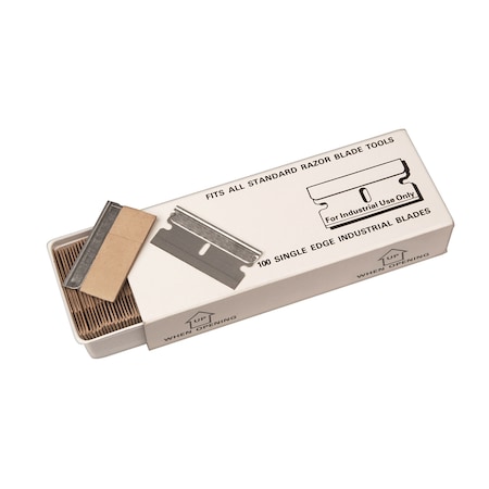 Industrial Razor Blades Single End 100 per box PK100 MPN:10690