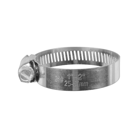 Worm Gear Hose Clamps No 24 Stndrd 1-2