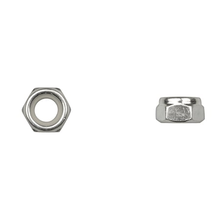 Nylon Insert Lock Nut, M10-1.50, Bright Zinc Plated MPN:12249PK