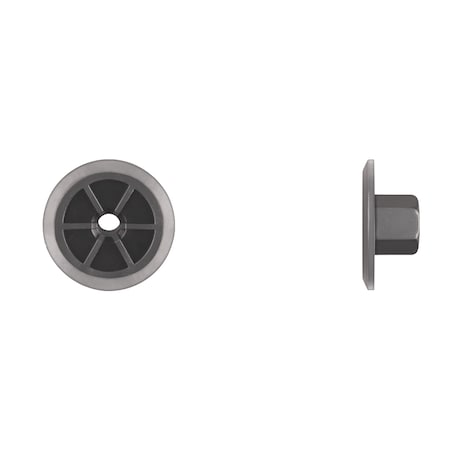 Flange Nut, 4.8 mm, Nylon, 10 mm Hex Wd MPN:15756PK