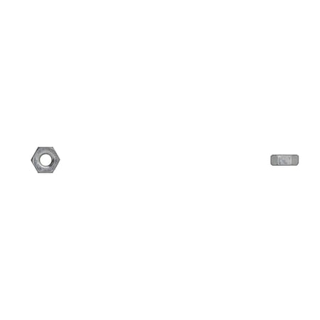 Hex Nut, M4-0.70, Class 8, Bright Zinc Plated MPN:861PK