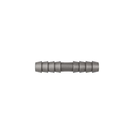 Blk Nyln Strght Connector 1/4