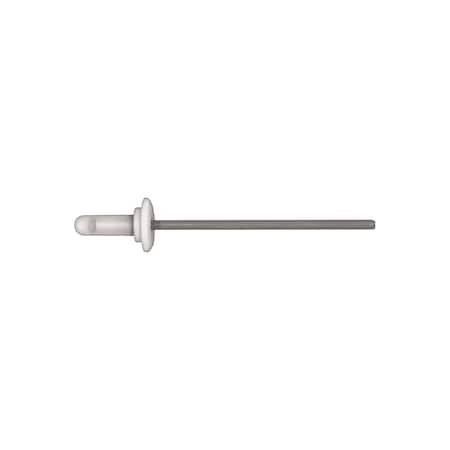 Nyln Capped Alum/Stl Rivets 4mm Dia .8mm, Flanged Head, 5/32 in Dia., Aluminum Body MPN:10765PK