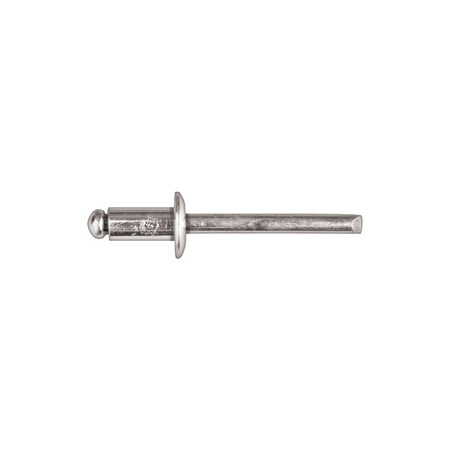 Blind Rivet, Dome Head, 1/4 in Dia., 29/64 in L, Aluminum Body MPN:11065PK