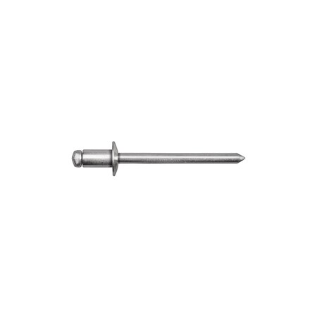 Blind Rivet, Dome Head, 3/16 in Dia., 9/32 in L, Steel Body MPN:11092PK