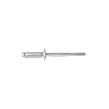 Blind Rivet, Dome Head, 3/16 in Dia., 17/32 in L, Steel Body MPN:11094PK