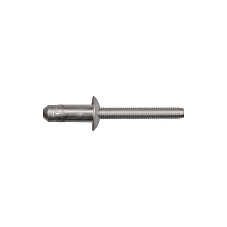 Blind Rivet, Flanged Head, 1/4 in Dia., Steel Body MPN:13329PK