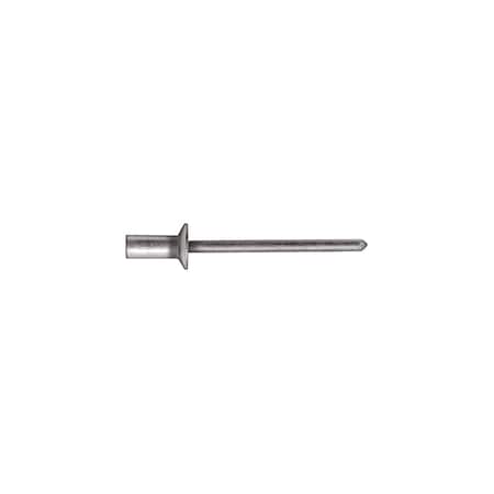 Blind Rivet, Countersunk Flange Head, 5/32 in Dia., Aluminum Body MPN:1607PK