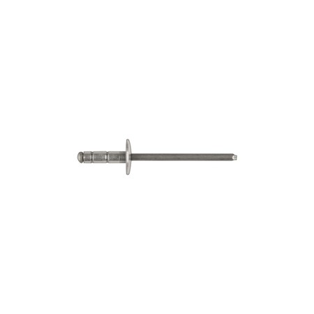 Blind Rivet, Large Flanged Head, 1/8 in Dia., 15/32 in L, Aluminum Body, 100 PK MPN:17052PK