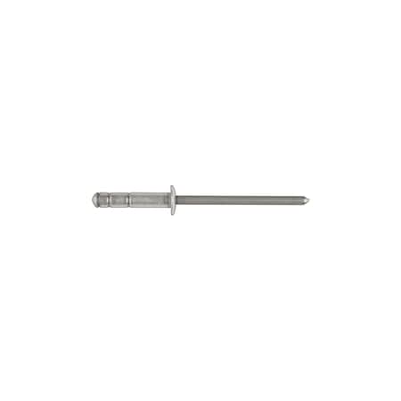 Blind Rivet, Dome Head, 1/8 in Dia., 39/64 in L, Aluminum Body, 100 PK MPN:17053PK