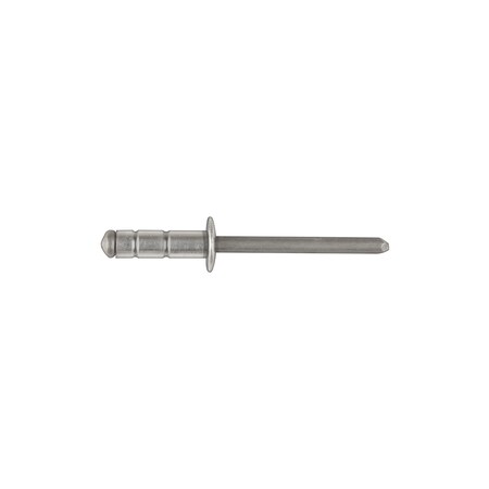 Blind Rivet, Dome Head, 3/16 in Dia., 5/8 in L, Aluminum Body, 50 PK MPN:17059PK