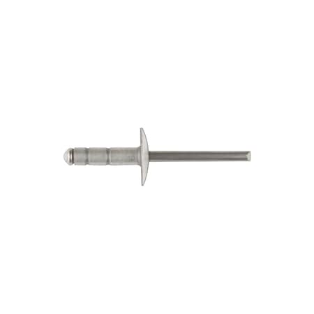 Blind Rivet, Flanged Head, 3/16 in Dia., 47/64 in L, Aluminum Body, 50 PK MPN:17061PK