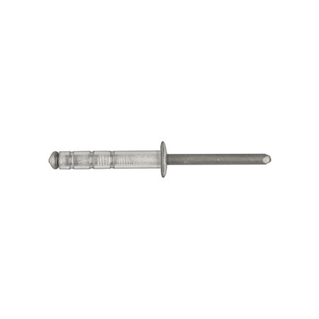 Blind Rivet, Dome Head, 3/16 in Dia., 1-1/16 in L, Aluminum Body, 50 PK MPN:17062PK