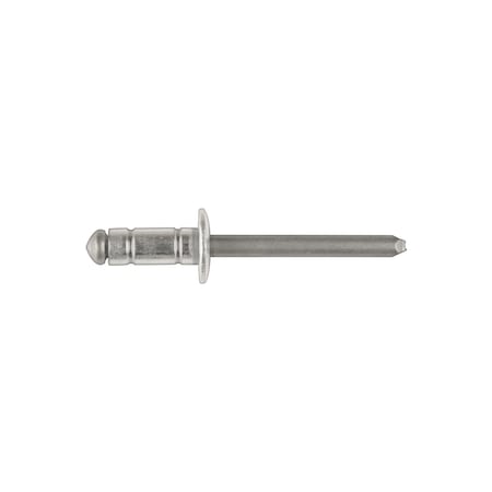Blind Rivet, Dome Head, 1/4 in Dia., 39/64 in L, Aluminum Body, 25 PK MPN:17063PK