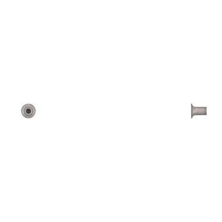 Tubular Rivet, 3.35 mm Dia., 6 mm L, Steel Body, 200 PK MPN:18124PK
