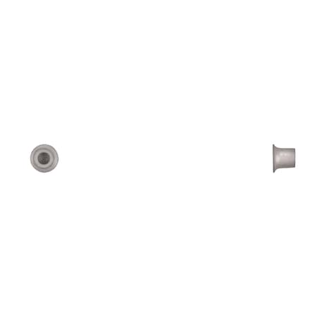 Tubular Rivet, 5.3 mm Dia., 6.5 mm L, Steel Body, 100 PK MPN:18128PK