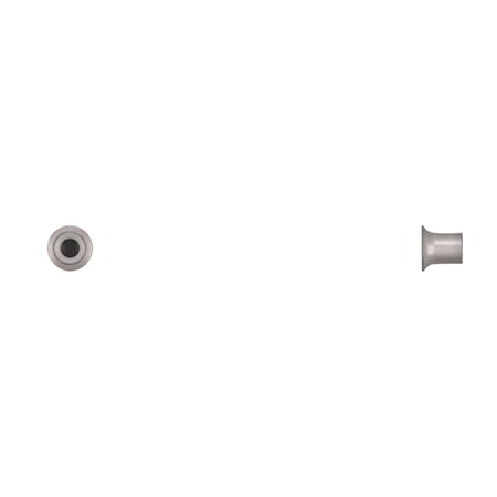 Tubular Rivet, 5.3 mm Dia., 7.5 mm L, Steel Body, 100 PK MPN:18130PK
