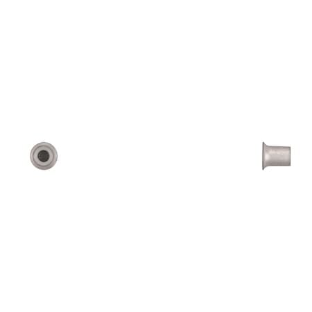 Tubular Rivet, 5.3 mm Dia., 8 mm L, Steel Body, 100 PK MPN:18131PK