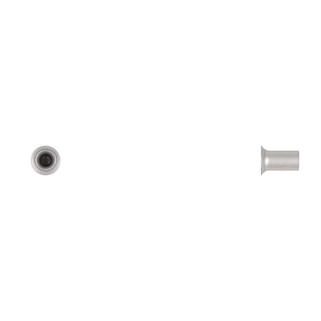 Tubular Rivet, 5.3 mm Dia., 10 mm L, Steel Body, 100 PK MPN:18133PK
