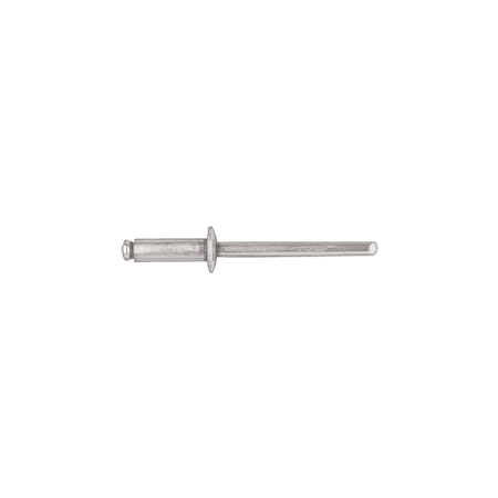 Blind Rivet, Dome Head, 5/32 in Dia., 3/8 in L, Aluminum Body MPN:9572PK