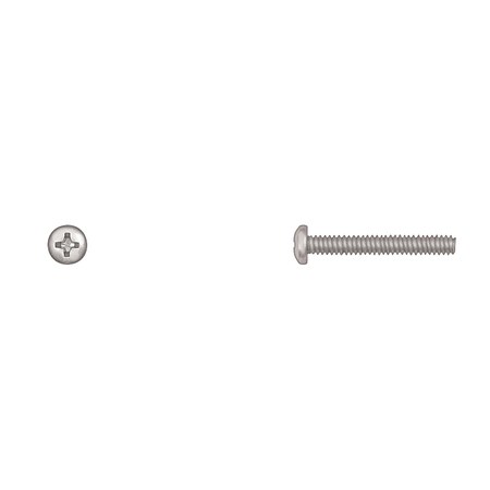 #6-32 x 1 in Phillips Pan Machine Screw, Zinc Plated MPN:10004PK
