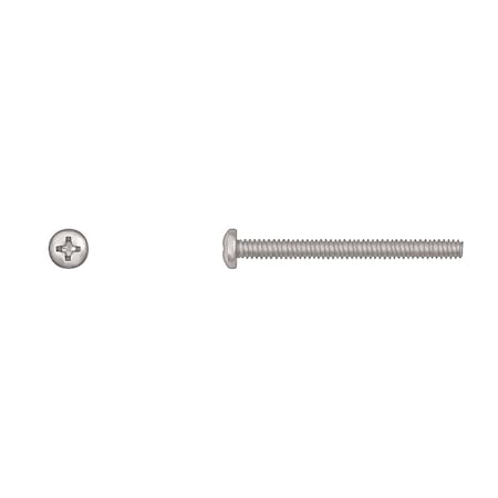 #6-32 x 1-1/2 in Phillips Pan Machine Screw, Zinc Plated MPN:10006PK