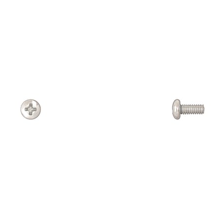 #8-32 x 3/8 in Phillips Pan Machine Screw, Zinc Plated MPN:10007PK