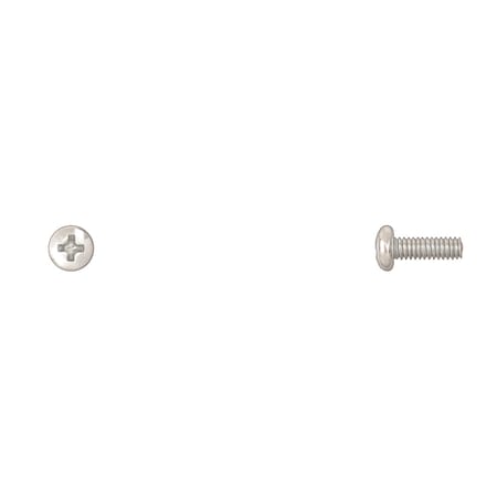 #8-32 x 1/2 in Phillips Pan Machine Screw, Zinc Plated MPN:10008PK