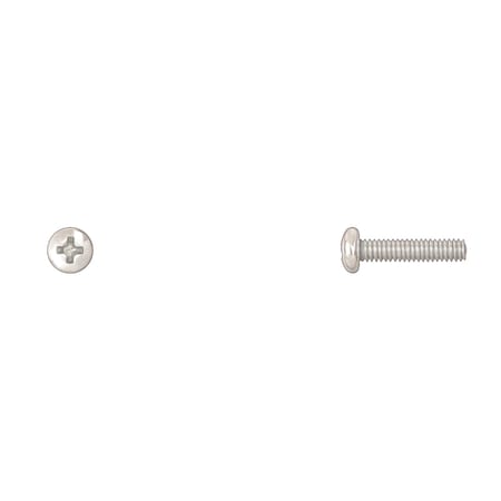 #8-32 x 3/4 in Phillips Pan Machine Screw, Zinc Plated MPN:10009PK