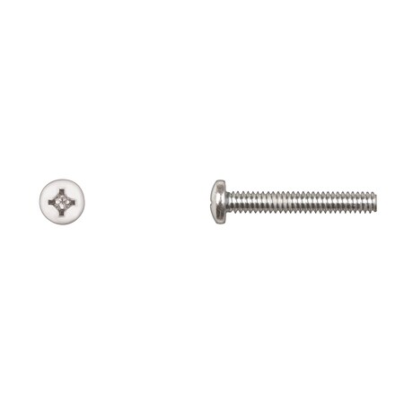 #10-24 x 1-1/4 in Phillips Pan Machine Screw, Zinc Plated MPN:10016PK