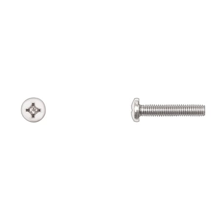 #10-32 x 1 in Phillips Pan Machine Screw, Zinc Plated MPN:10021PK